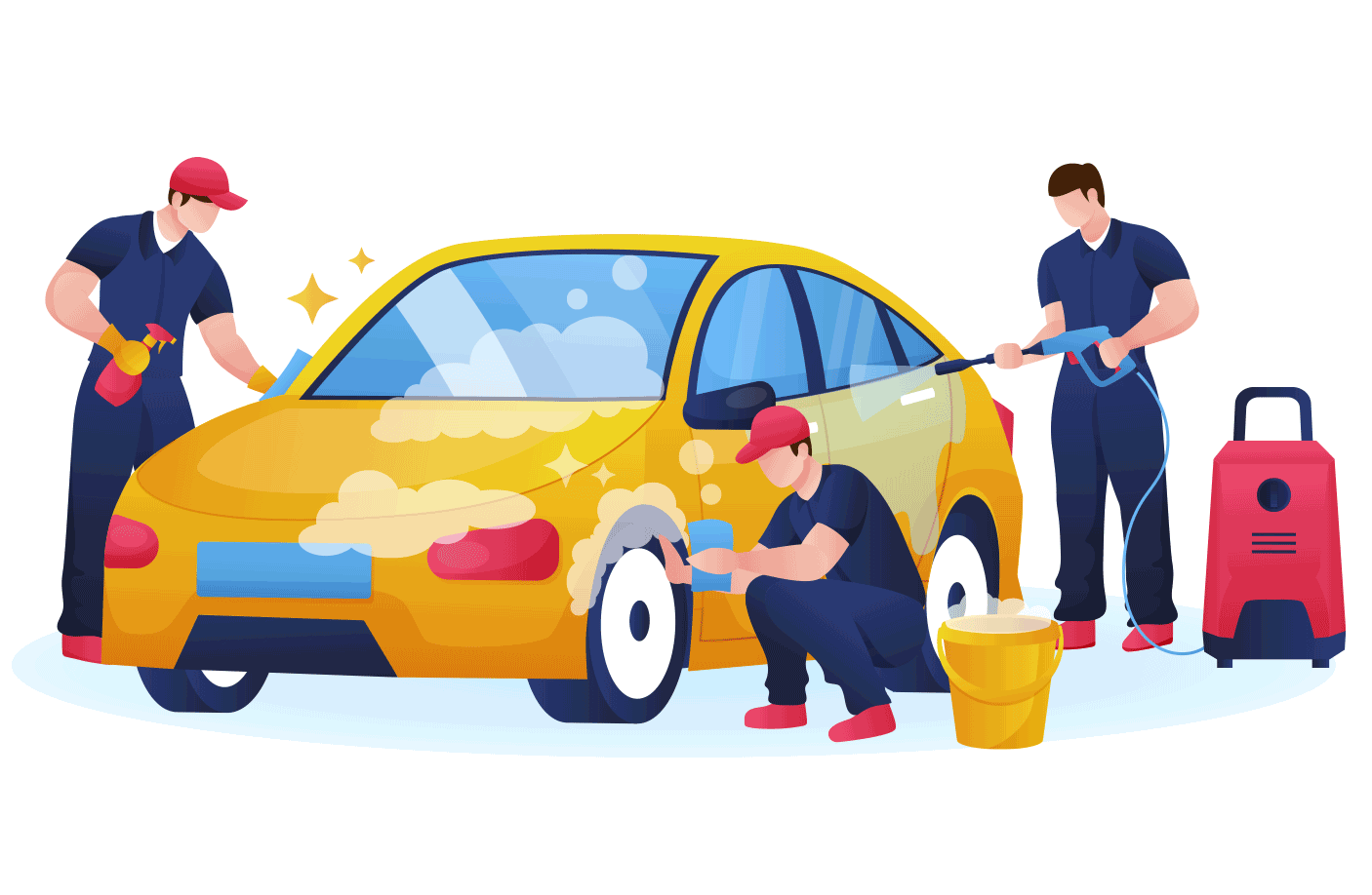 Car Wash Illustration